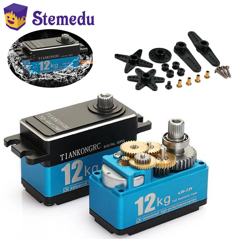 Rc Hobby Shops - 12kg TD-9412MG hohes Drehmoment Vollmetall-Digital-Servo-Kohlebürsten motor