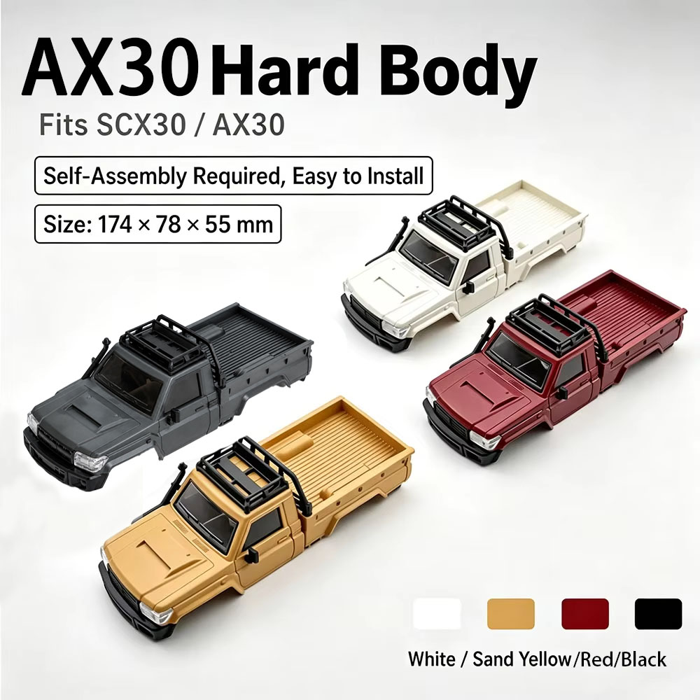 Rc Hobby Grade Truck - AX30 Pickup-Hartschale für 1/30 AX30 SCX30