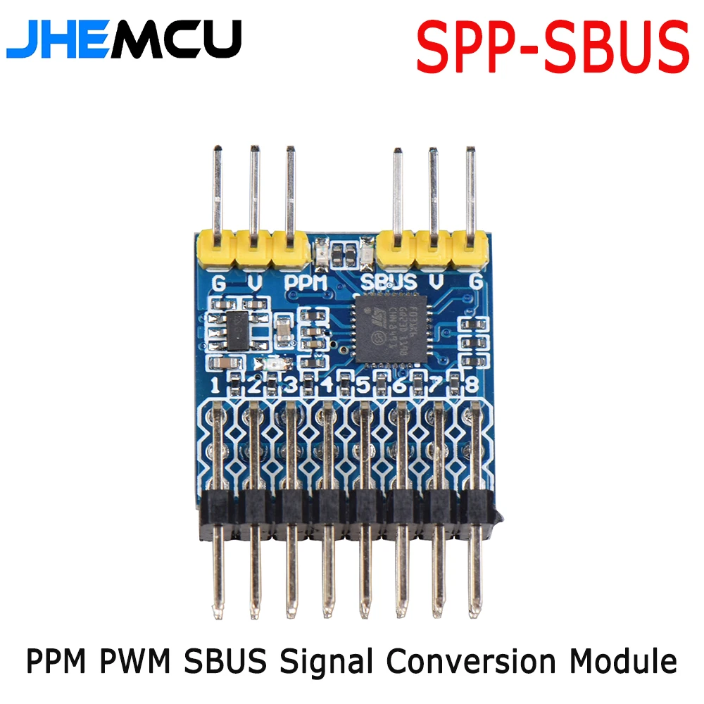 Receiver Sbus 8Ch - JHEMCU 8-Kanal-Empfänger PWM PPM SBUS 32-Bit-Encoder-Signalumwandlungsmodul