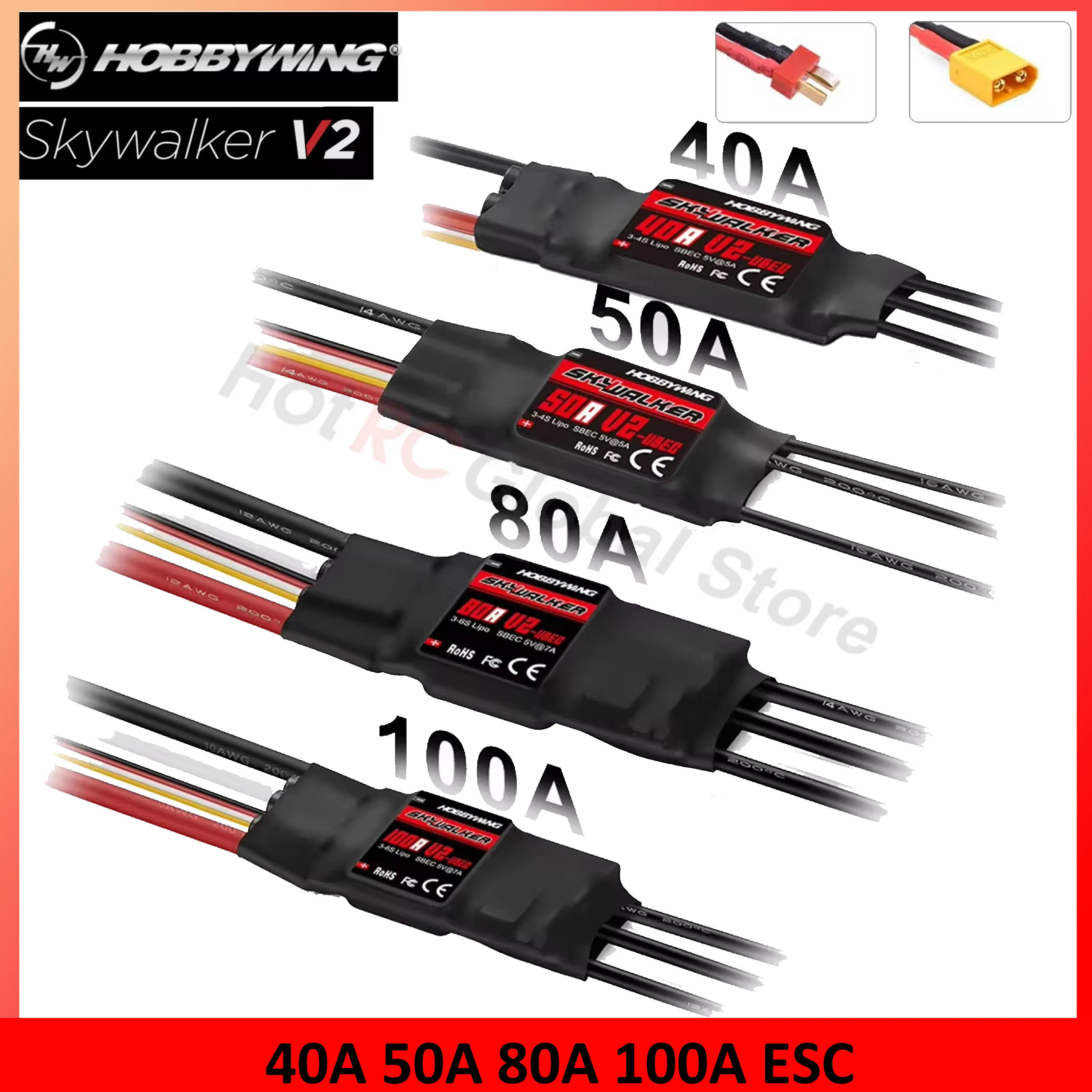 Rc Hobby Motor - Hobby wing skywalker v2 serie 40a