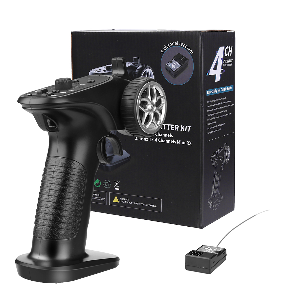 Rc Hobby Shops - GA-4H-TX 4-Kanal 2,4GHz Fernbedienung Digitaler Funk-Sender-Empfänger