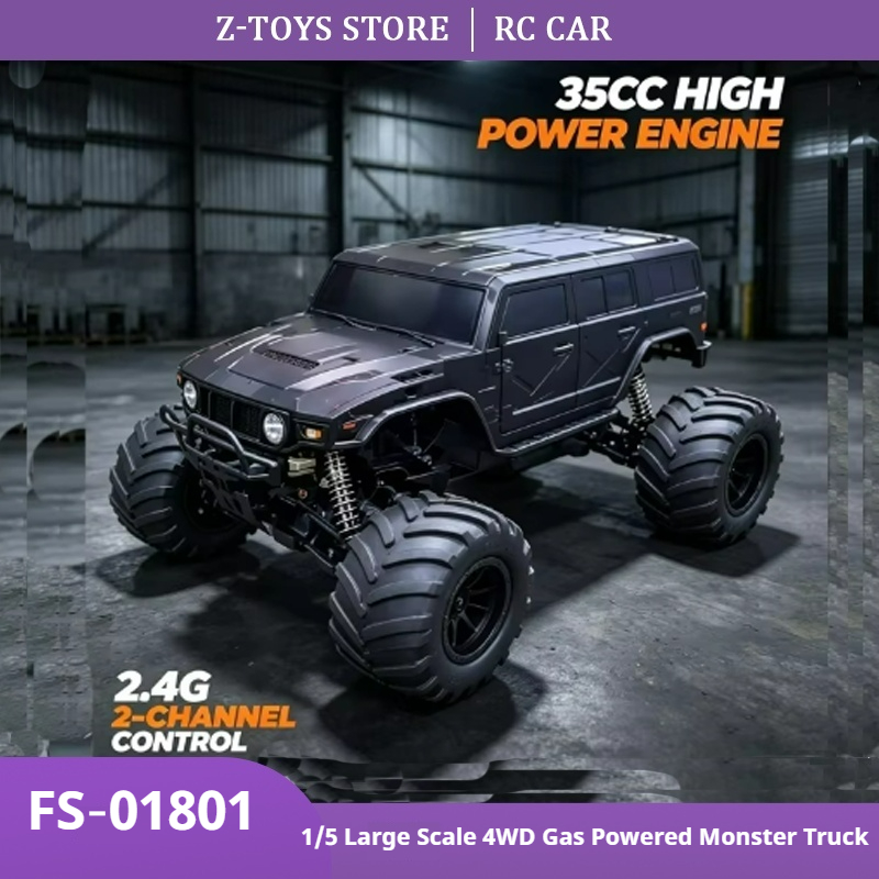 Rc Hobby Grade Monster Truck - FS-01801 1/5 Maßstab 4WD Benzinbetriebener RC-Monster-Truck