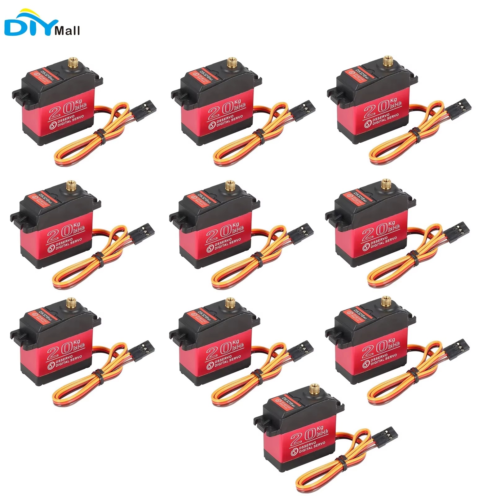 Rc Hobby Shops - 10 Stück DS3218 20KG Digital Servo