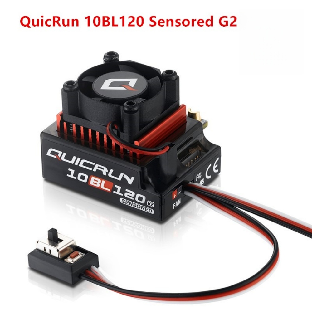 Rc Hobby Motor - FATJAY Hobbywing QUICRUN-10BL-120-G2 120 A ESC-sensorter