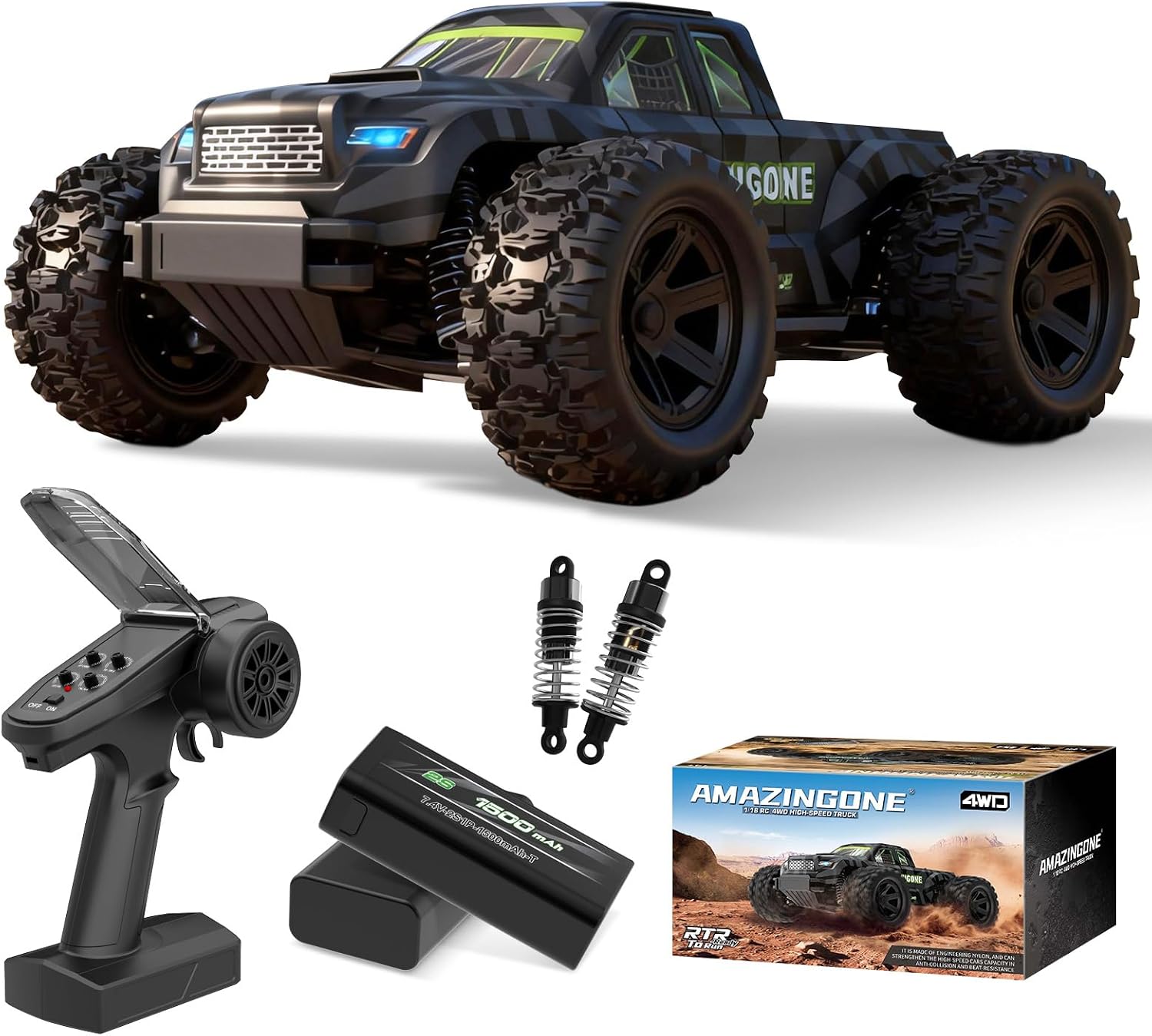 Rc Hobby Grade Monster Truck - JT18W 1/18 Maßstab Hochgeschwindigkeits-35KMH 4WD RC-Auto