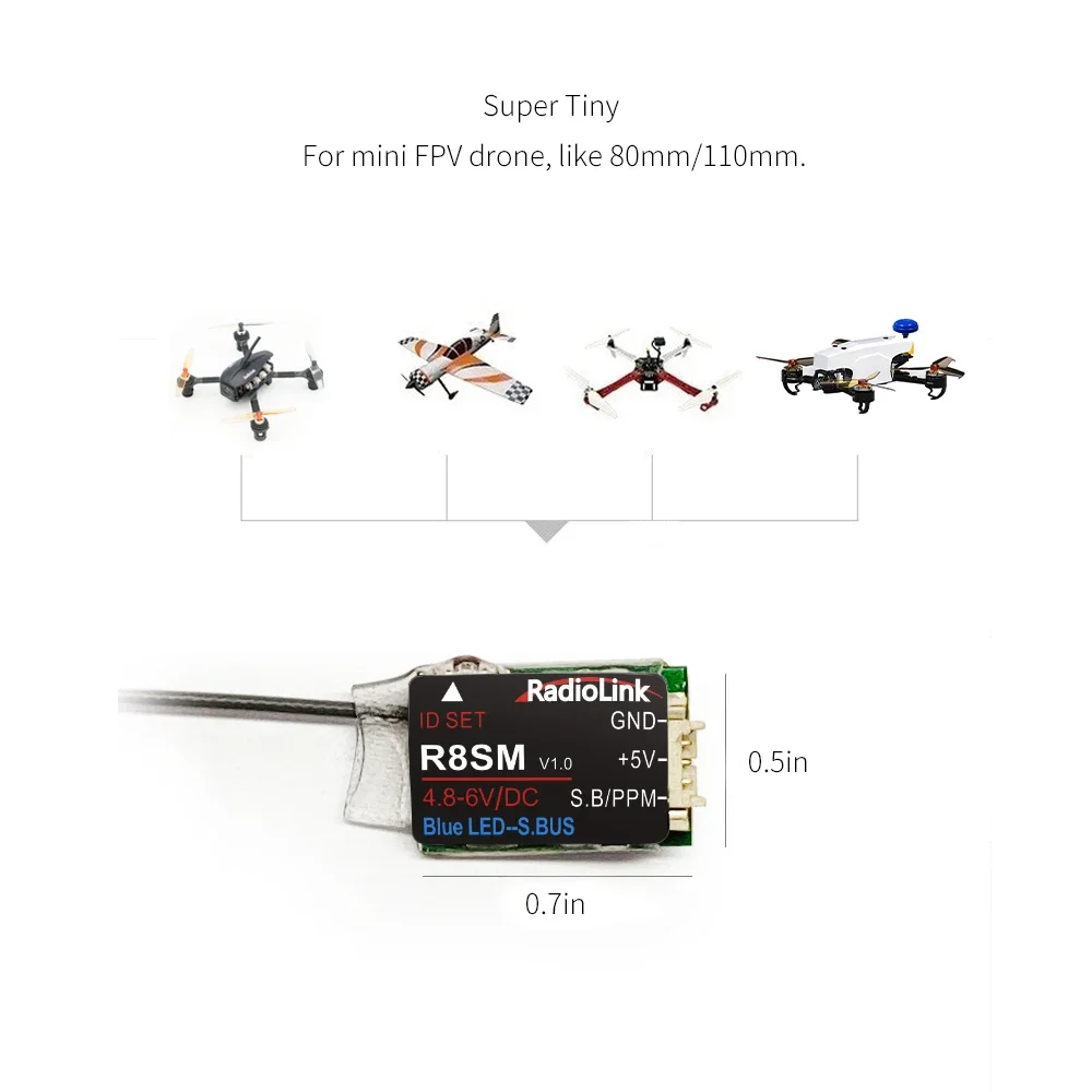 Radiolink R8SM 8CH Mini RC-Emp – Receiver Sbus 8Ch Bewertung und Preis