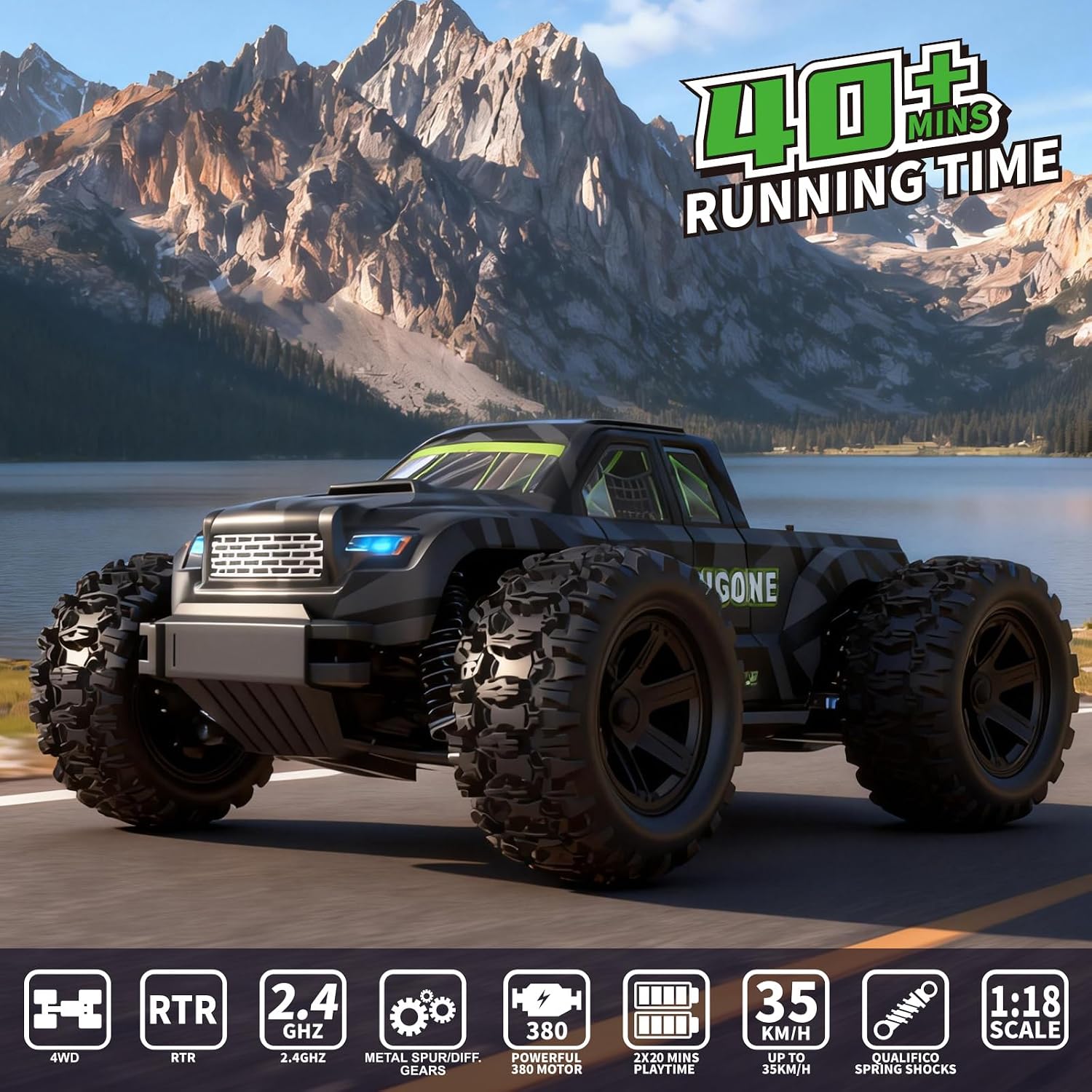 JT18W 1/18 Maßstab Hochgeschwi – Rc Hobby Grade Monster Truck Bewertung und Preis